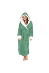 CreoQIJI Porte-jarretelles et porte-jarretelles pour femme Automne Hiver Couleur assortie Isolation en peluche avec bonnet et