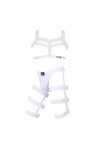 HSQSMWJ Homme Harnais Bandage Elastique Ceintures avec Jockstrap Tongs Body Lingerie Sexy Erotique Costume Tenu de Club Jeu R