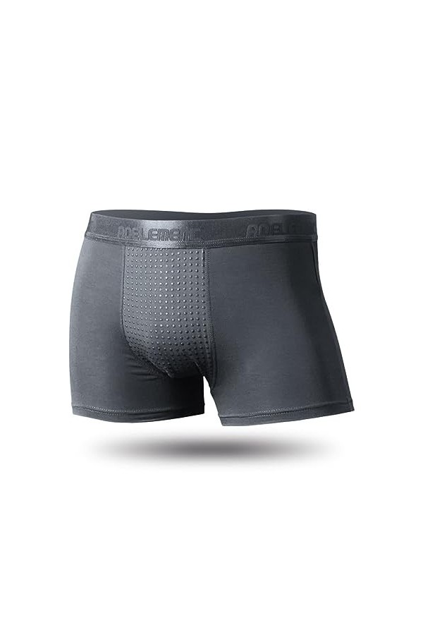 3 Packs Sous-vêtements de Thérapie Magnétique pour Hommes Caleçon Dagrandissement à la Tourmaline Favoriser la Circulation S