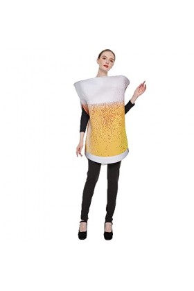 UOWEG Costumes de fête de lOktoberfest Articles de fête Lingerie Sexy Coquine Grande Taille Blanc Yellow, One Size 