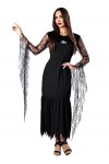 Womens Macabre Mother Black Fancy Dress Costume Dress | Scary Fancy Dress Costumes Small