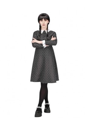 Smiffys 54064 Costume décolière gothique pour femme Noir Taille XS