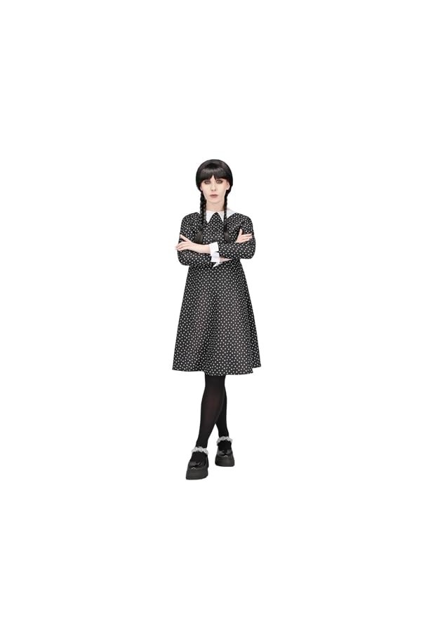 Smiffys 54064 Costume décolière gothique pour femme Noir Taille XS