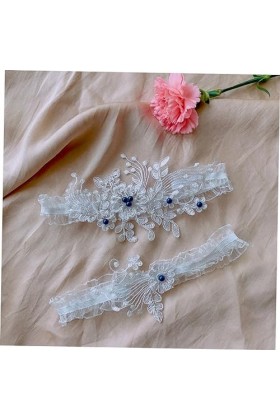 SOIMISS 3 Paires De Jarretelles en Dentelle pour Bal De Fin DAnnée Costumes pour Femme Jarretelles Blanches pour Mariée Port