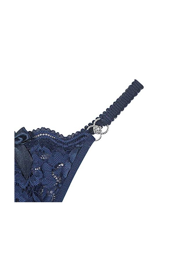 DGKaxiyaHM String en Dentelle Florale pour Femmes Culotte Dos T Respirante Et Sexy à Taille Basse Culotte Extensible Transpar