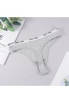 MULANY Femme Slips S-4xl Taille Plus Taille Coton String Sexy Women Culotte File canty samis Text gm-String Couleurs Solide B