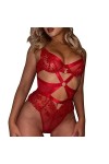 HELLORSOON Tenue Sexe Femmes à la Mode Sexy Dentelle Fleur Sexy Lingeriet serré Sexy sous-vêtements Lingeries Coquines Et Sex