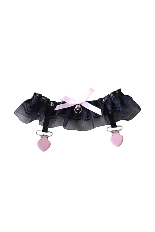 Femmes Lolita Garters CELaire des Cuisses Accessoires DE Lace SOSGENSE DE Lace Clip Clip Goth Belle Kawaii Anime Ring Garter 