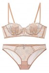 BUNAL Femmes Faire Monter Broderie Ensemble de Soutiens-Gorge Super Sexy Dentelle Lingerie Soutien-Gorge Et Culotte 2 Pièces 
