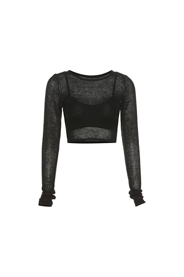 VUHF Tricot Creux Sexy 2 pièces Ensemble Femme Camisole Extensible Top Robe à Manches Longues Femelle Partie Clubwear Corresp