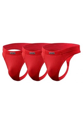 sesto senso Homme String Sexy Thong Micromodal 1-3 Pack Tanga Slips XL 3 Pack Red