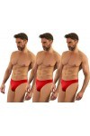 sesto senso Homme String Sexy Thong Micromodal 1-3 Pack Tanga Slips XL 3 Pack Red