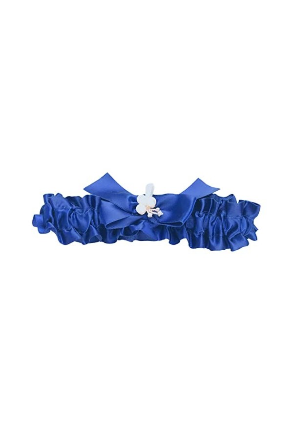 SOIMISS 3 Pcs Jarretières De Mariage Costume Bleu Porte-Jarretelles Blanc Jarretière Robe Jarretière De Mariage Bowknot Porte