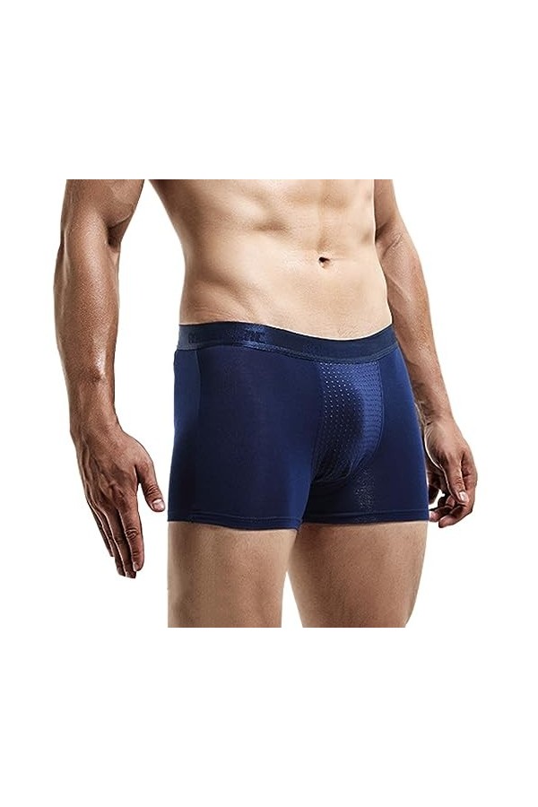 MECKOZ sous-vêtements de Thérapie de la Prostate à la Tourmaline pour Hommes Caleçon Dagrandissement Magnétique Short U Conv