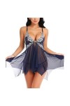 MERNEL Vêtements sexuels Sexy Lingerie Chaude Porno Vêtements De Nuit Babydoll Robe en Dentelle Transparente Vêtements De Nui