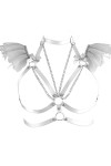 Harnais de corps pour femme - Chaîne de corps en organza - Grande taille - Soutien-gorge punk creux - Pour festival, carnaval
