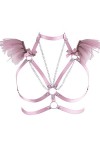 Harnais de corps pour femme - Chaîne de corps en organza - Grande taille - Soutien-gorge punk creux - Pour festival, carnaval