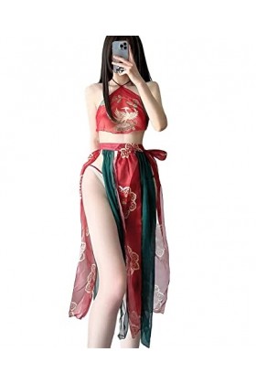 Combinaison en maille transparente pour femme - Costume de fête pour femme - Lingerie sexy danime - Cosplay - Danseur, 3 