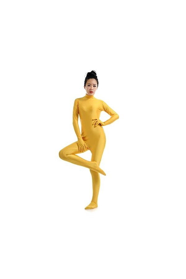 KYZTMHC Unicolor Catsuit Costume Femmes Déguisements Zentai Halloween Cosplay Body Color : Blue, Size : Aldult m 150-160cm 