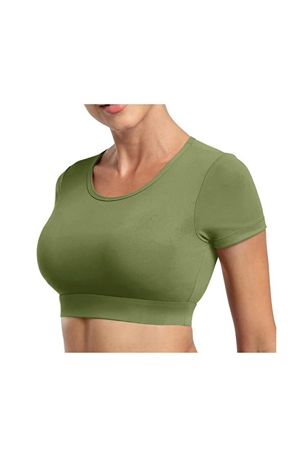 Soutien-Gorge de Sport pour Femme, Soutien-Gorge de Sport rembourré à Bretelles Sexy avec Dos croisé Soutien-Gorge de Yoga po