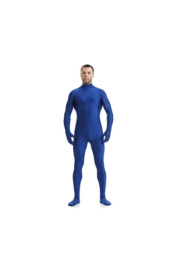 KYZTMHC Adultes Lycra Zentai Costume Stretch Dance Body Outfit Garçons Footed Spandex Body Suit Color : Black, Size : Aldult