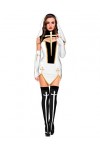 S-3XL Sexy Nun Costume Full Outfit Halloween Adult Women Catholic Sister Nun Cosplay Party Fancy Dress-Style2,S