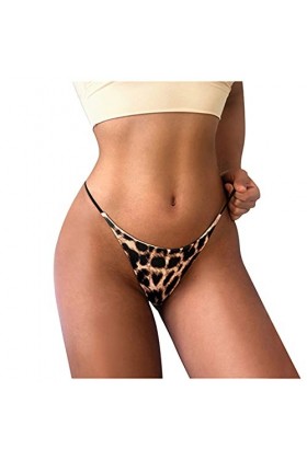 Dasongff String Femme Sexy Chic Ouvert Slips Imprimé Respirant Culotte Sexy Femme Érotique Shorties Femmes Sexy Culottes Femm