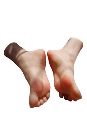 NCBH Feet Silicone, Fétichisme du Pied, Pieds Mannequin en Silicone, modèle en Silicone Faux Pied, moules à Chaussures, modèl