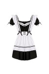 ZXCVWWE Costume de soubrette Lolita pour femme - Robe longue - Costume de soubrette - Costume danimation - Tenue de spectacl