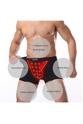 XSION Caleçons Pour Hommes Physiologique Sous-vêtements Dagrandissement Short De Magnétothérapie Boxer De Soins De Santé Com