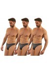 sesto senso Homme String Sexy Thong Micromodal 1-3 Pack Tanga Slips L 3 Pack Graphit