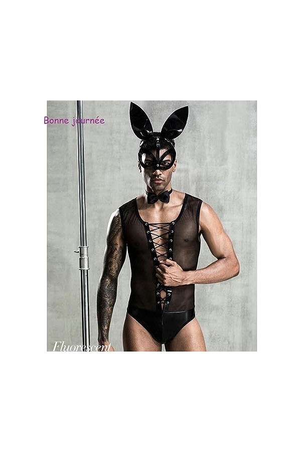 CABULE Costume De Nuit Sexy De Lingerie Sexy-Noir-Taille unique