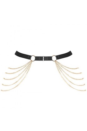 BBOHSS Ceinture de jarretière pour femme - Taille supérieure - Chaîne en métal - Jarretière - Punk gothique - Costume de carn
