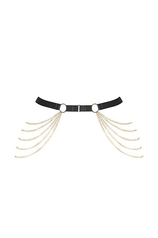 BBOHSS Ceinture de jarretière pour femme - Taille supérieure - Chaîne en métal - Jarretière - Punk gothique - Costume de carn