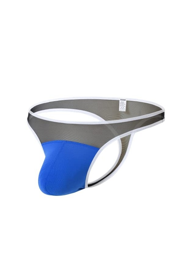 BIATWOWR Sous-vêtements sexy pour homme - String avant bombé - Poche renforcée - String et cordes G - Lot de sous-vêtements p