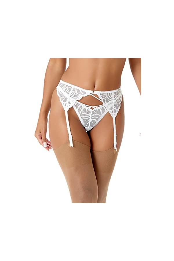 Gossard Bretelles Fiesta, Blanc Scintillant, L Femme