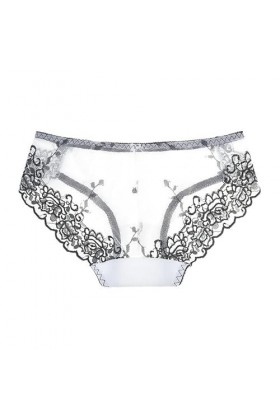 MKIUHNJ Sous-vêtements homme sexy D brodé sexy culotte pour femme, culotte en dentelle en maille, culottes à taille basse, ho