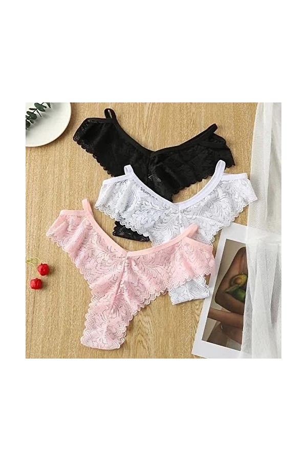 Culotte Sexy En Dentelle Pour Femme - Culotte Érotique Sans Couture Pour Femme, Tentation Chaude, Culotte Sexy Taille Basse, 