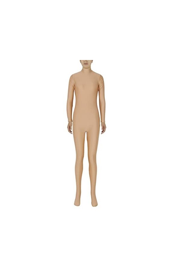 KYZTMHC Body à Couverture complète for Adultes Enfants Halloween Combinaison Costume Hommes Seconde Peau Zentai Color : Skin