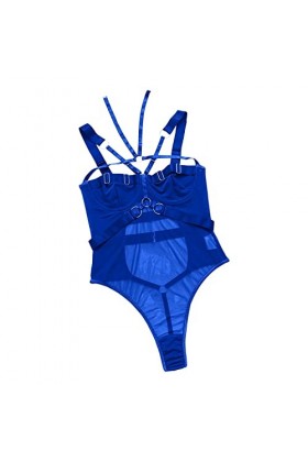 Hekbaep Sous-vêtements de couleur pure Sex Interest - Rouge laqué, bleu, M