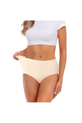 FUFUDDK sous Vêtements Femme Culottes de Couleur Unie sous-vêtements Confortables Culottes Ventre Plat Culottes Taille Moyenn