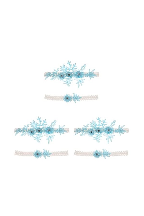 ifundom 6 Pièces Jarretières De Mariage Vintage Jarretière De Mariage Jarretière De Mariée Jarretière en Dentelle Porte-Jarre