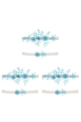 ifundom 6 Pièces Jarretières De Mariage Vintage Jarretière De Mariage Jarretière De Mariée Jarretière en Dentelle Porte-Jarre