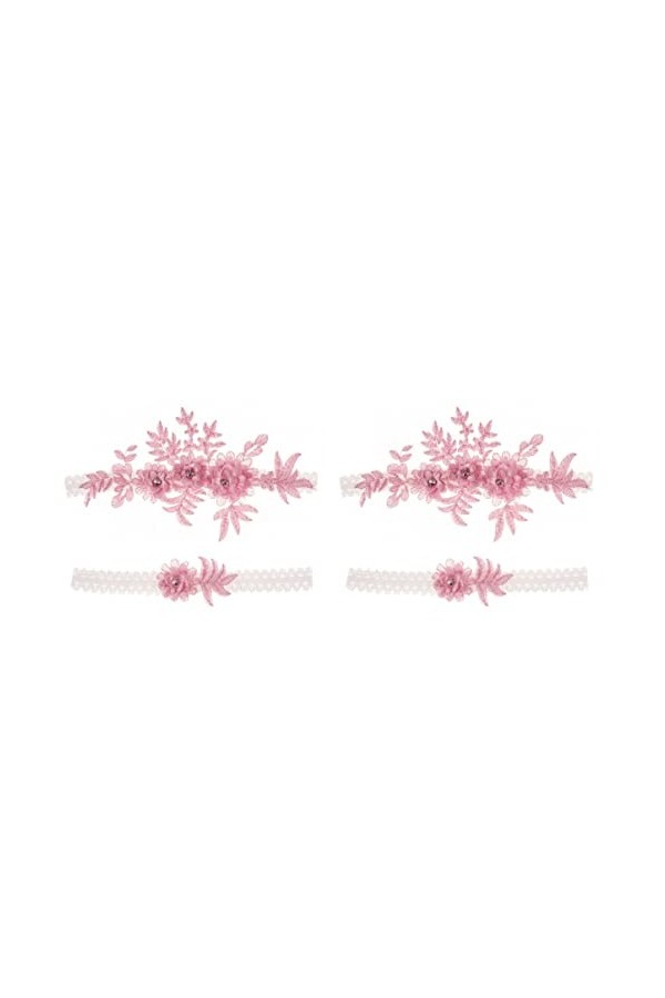 ifundom 6 Pièces Jarretières De Mariage Vintage Jarretière De Mariage Jarretière De Mariée Jarretière en Dentelle Porte-Jarre