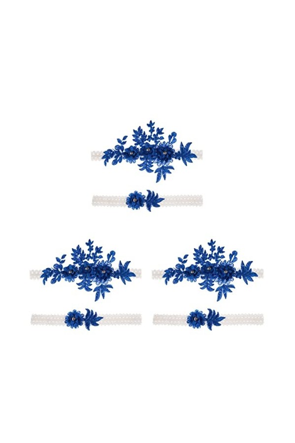 ifundom 6 Pièces Jarretières De Mariage Vintage Jarretière De Mariage Jarretière De Mariée Jarretière en Dentelle Porte-Jarre