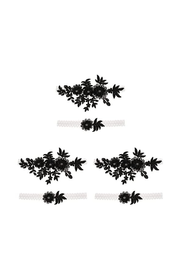 ifundom 6 Pièces Jarretières De Mariage Vintage Jarretière De Mariage Jarretière De Mariée Jarretière en Dentelle Porte-Jarre