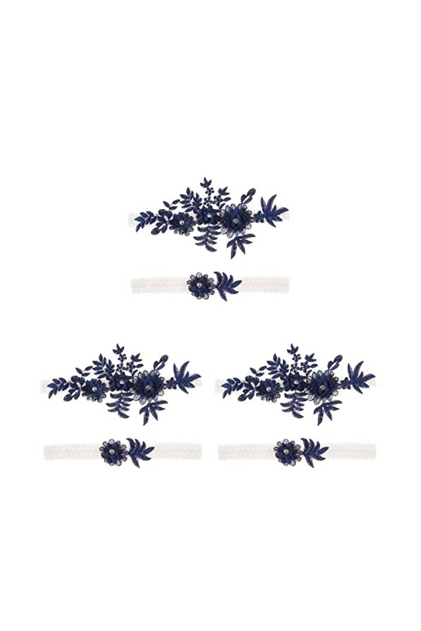 ifundom 6 Pièces Jarretières De Mariage Vintage Jarretière De Mariage Jarretière De Mariée Jarretière en Dentelle Porte-Jarre