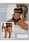 ohmydear String Femme Sexy Chic Hot Tanga Femme Culotte Sexy Femme érotique Slip Culotte Femme Culotte Dentelle Sexy pour Fem