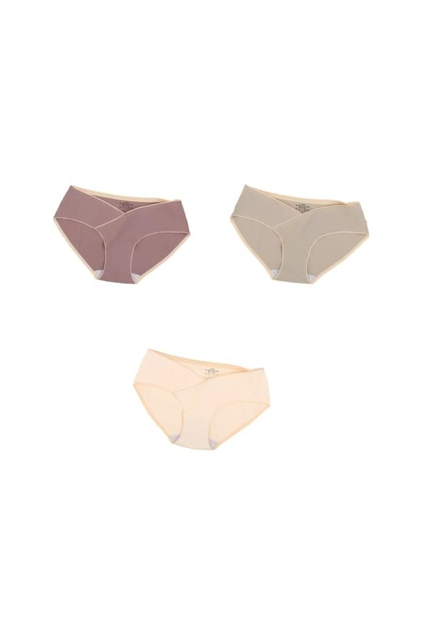 Culotte Femme 3/5/7 pièces sans Couture Culotte Coton Entrejambe Taille Basse Culotte 7 Multicolore XL