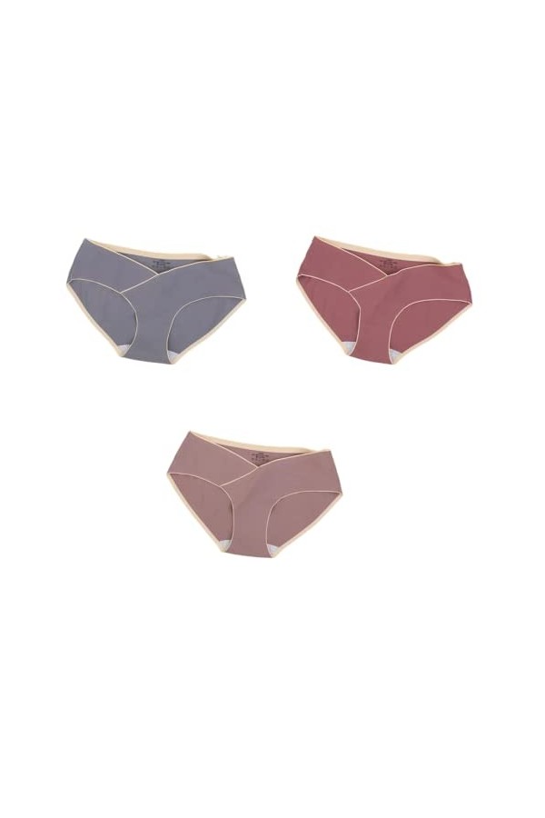 Culotte Femme 3/5/7 pièces sans Couture Culotte Coton Entrejambe Taille Basse Culotte 7 Multicolore XL